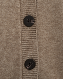 200206 - Claura vest met ronde hals en kabeldessin