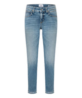 9182 0020-35 L27 - Pina short rechte jeans met detail aan pijp